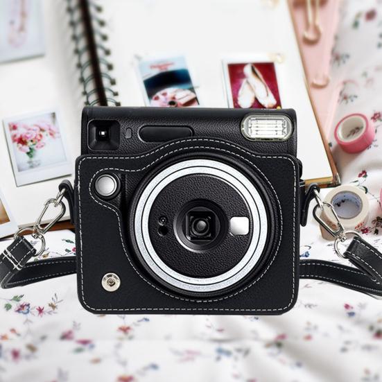 

Ударопрочный чехол для камеры Yousheng из искусственной кожи, портативная сумка для цифровой камеры в стиле ретро с регулируемым ремешком для Instax SQ40