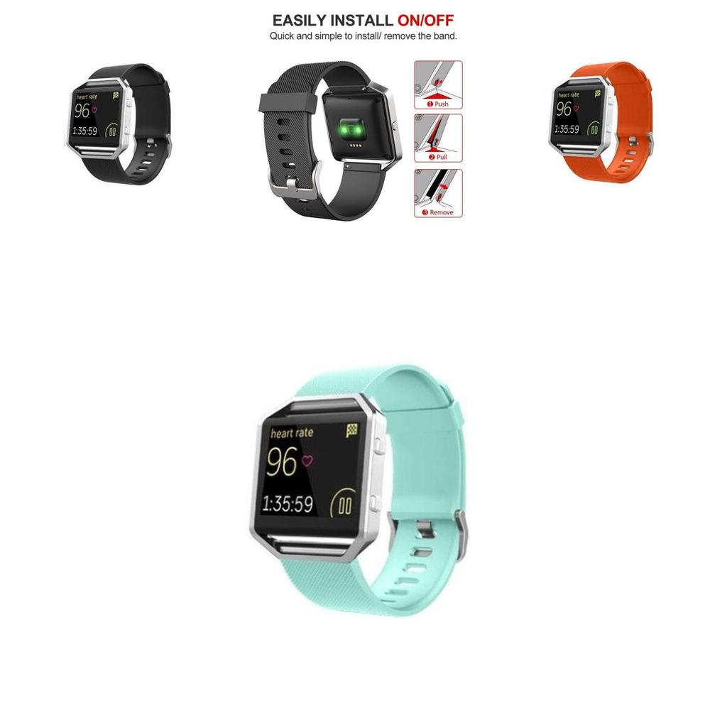 Comfortable And Soft Silicone Bracelet Wrist Band Strap For Fitbit Blaze Smart Watch