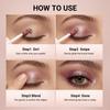 6-color Waterproof Metallic Liquid Eyeshadow Sparkle Glitter Eye Pigment Long Lasting Quick Dry Eye Makeup for Women