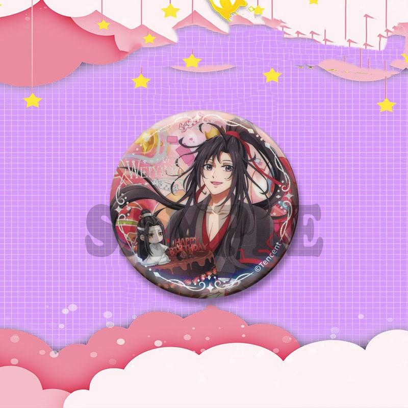 BL Anime Peripheral Coin Brooch Mo Dao Zu Shi Lan Wangji Wei Wuxian Enamel Pins Backpack Clothing Jewelry Badge Accessories Gift