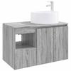 Bathroom Furniture Set 2 Pcs Grey Sonoma Engineered Wood