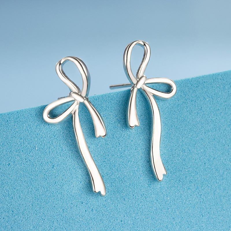 925 Silver Vintage Earrings For Women Simple Flower Pearl Earring Jewelry Prevent Allergy Party Accessories Gift