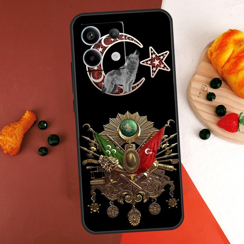 Ottoman Empire Coat Case For Xiaomi Redmi Note 13 14 Pro 9 10 11 12 Pro 10S 11S 12S Redmi 13C 10C 12C 14C Coque