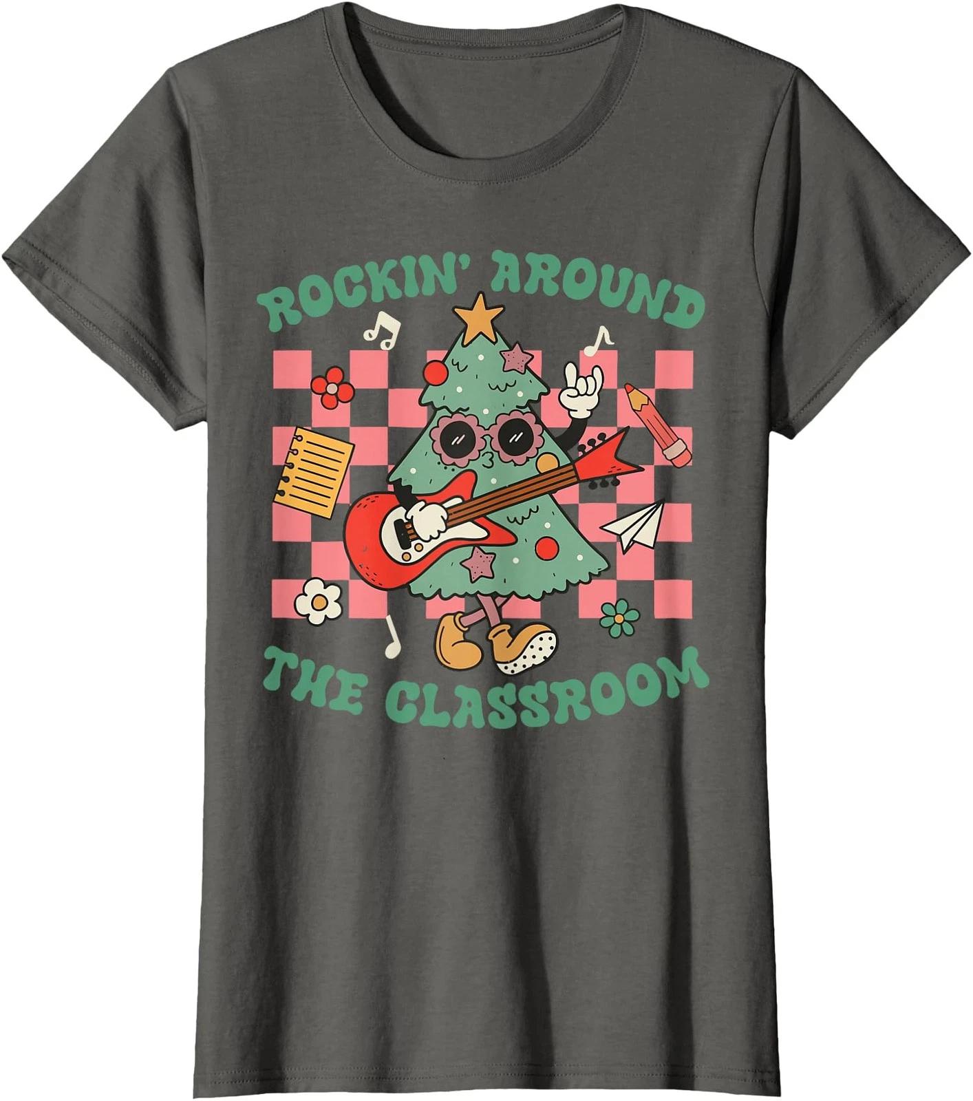 6-7 Students Saying Six Seven Teacher Christmas Ladies  Crewneck T-Shirt 3XL