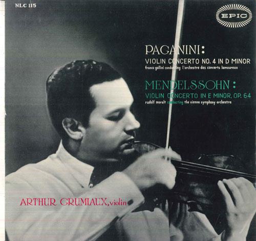 

LP Record ARTHUR GRUMIAUX, FRANCO GALLINI, L - Paganini Violin Concerto No4 In D M NLC115 EPIC Japan Classical Used