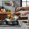 Titanium Zinc Zinc Alloy Hammered Texture Frying Pan Fast Heating Steak Skillet Non-stick Pot  Fried Eggs