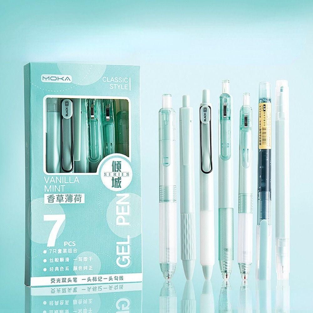 0.5mm Neutral Gel Pen Black Ink Signature Pen Kawaii Ballpoint Pen Student