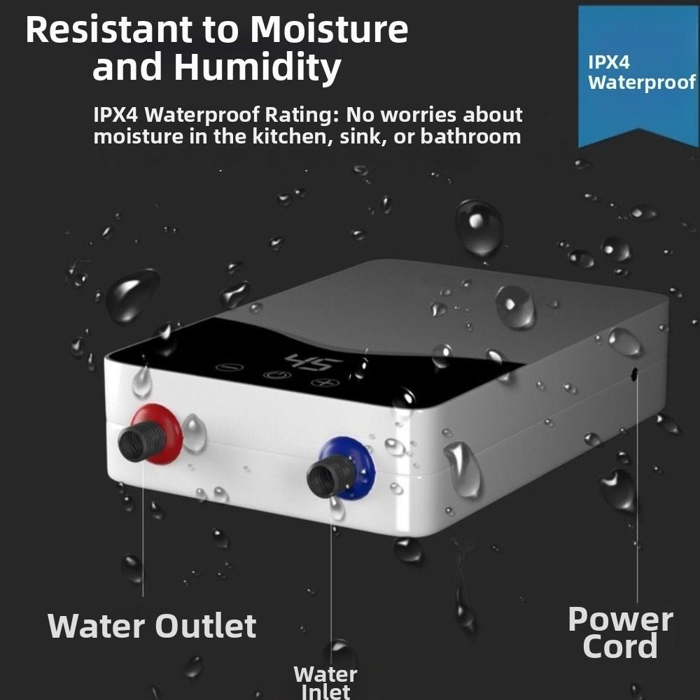 Quick Heating Instant Electric Water Heater Water Heating Device  Bathroom Use