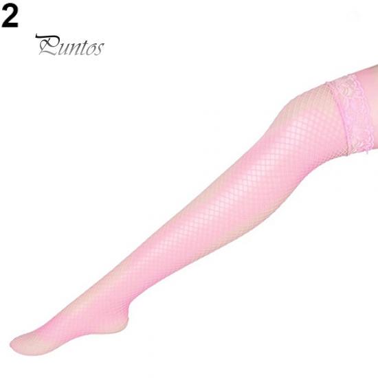 light pink fishnets