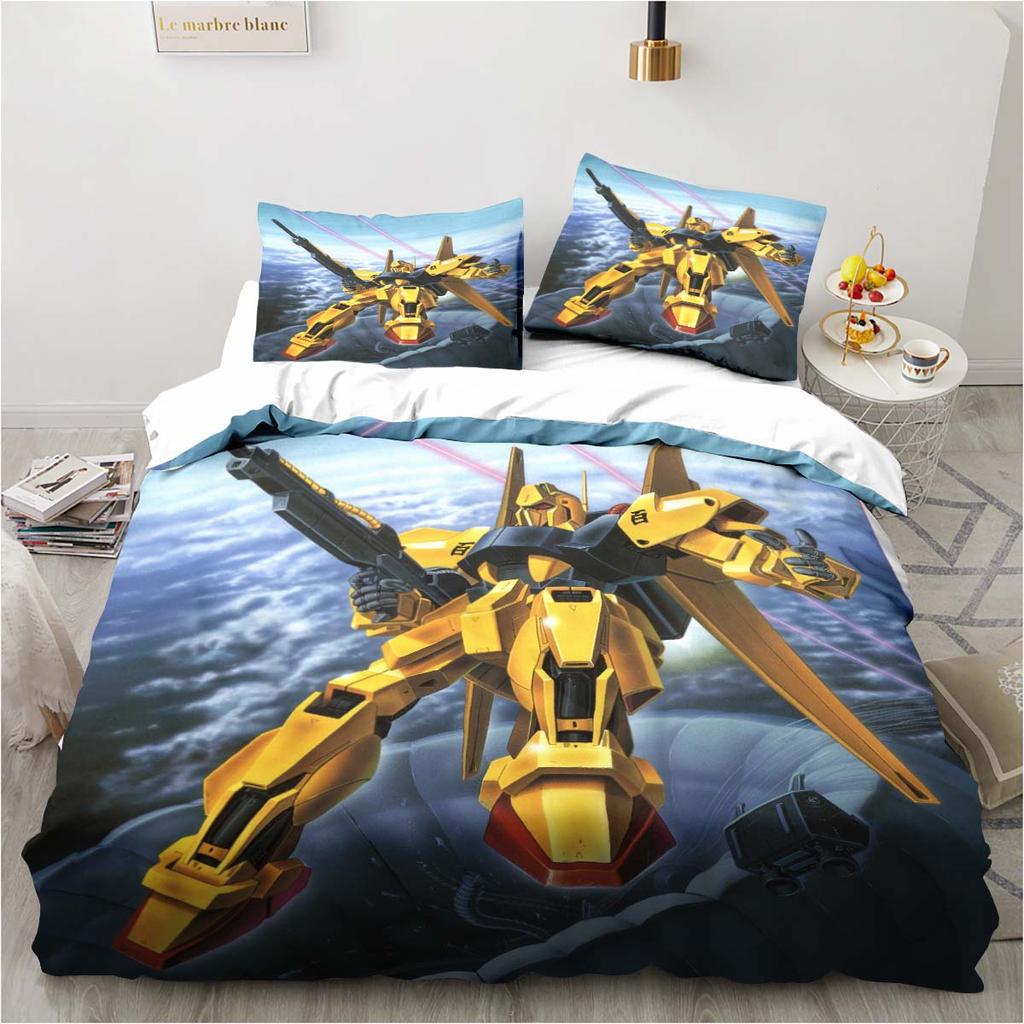 Fashion Anime Robot BANG BRAVERN Home Textile Pillow Case Bed Linen Duvet Covers Kids Comforter Bedding Sets For Home Textiles