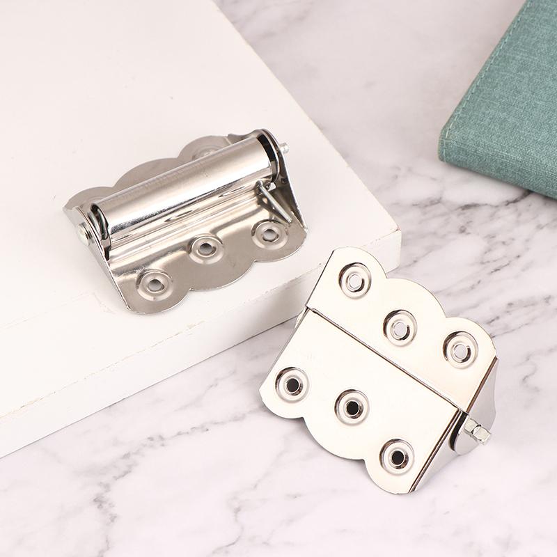 2Pcs Stainless Steel Butterfly Hinge Automatic Closing Door Closer Swing Screen Window Spring Hinge