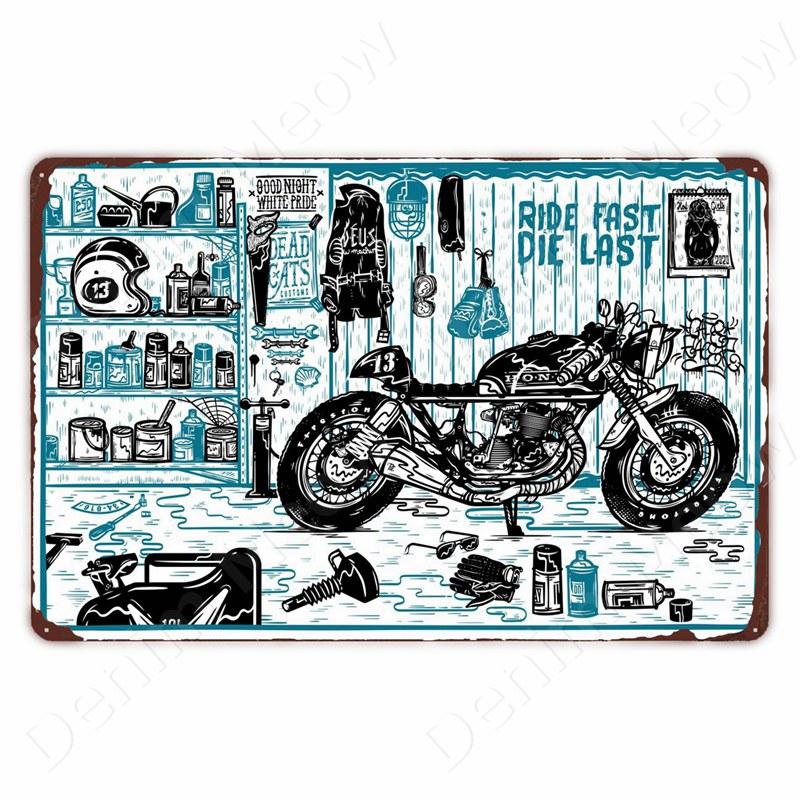 Vintage Metal Sign for Man Cave Garage, Classic Car, Gasoline Plaque Posters, Auto Repair Service, Tin Sign, Wall Decor