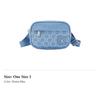 Jordan Monogram Cotton Crossbody Bag Regular Unisex Denim Blue II6453-412