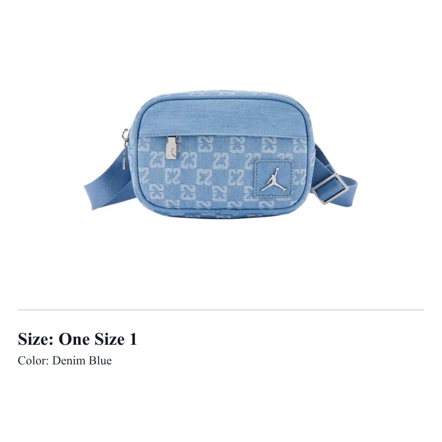 Jordan Monogram Cotton Crossbody Bag Regular