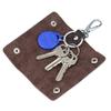 Herren Haushälter Echtes Leder Schlüsselanhänger Schlüsselhalter Mode Tragbar Reißverschluss Schlüsselmäppchen Tasche Multifunktionale Organizer-Tasche