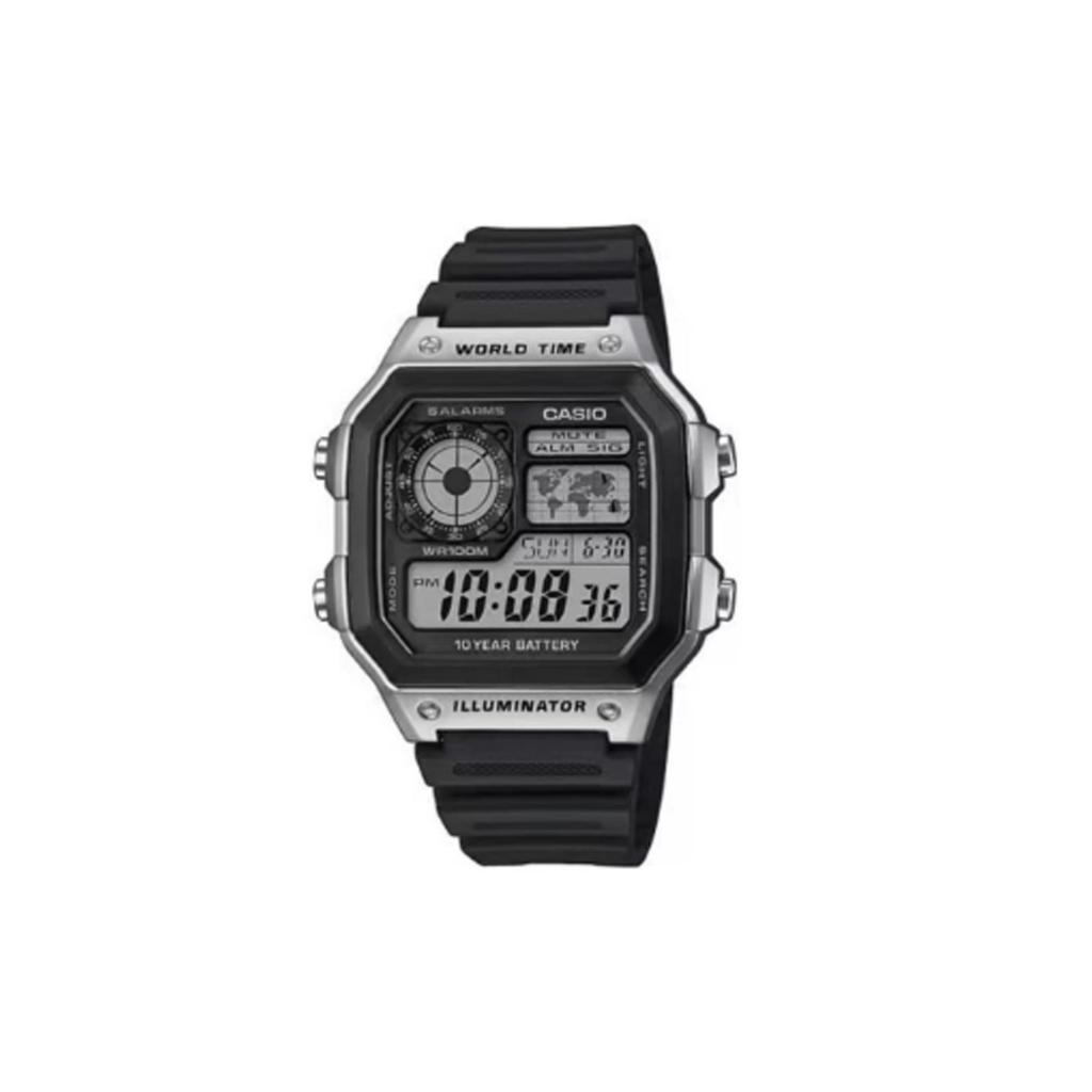 CASIO Unisex YOUTH Black Watch AE-1200WH-1C(Watch3--)
