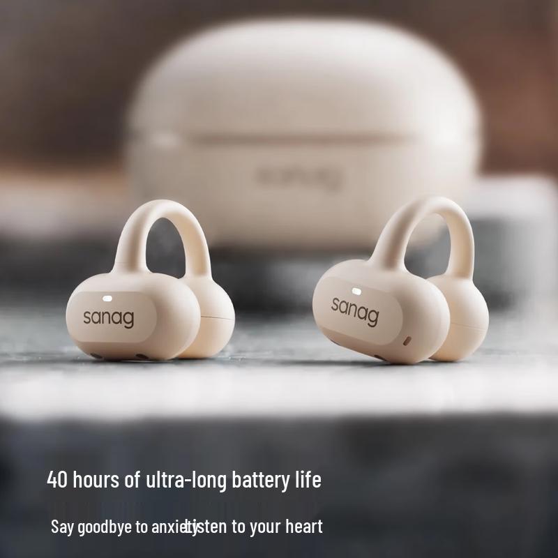 Sanag Z50 Ultra Open-Ear Wireless Clip-On Headphones