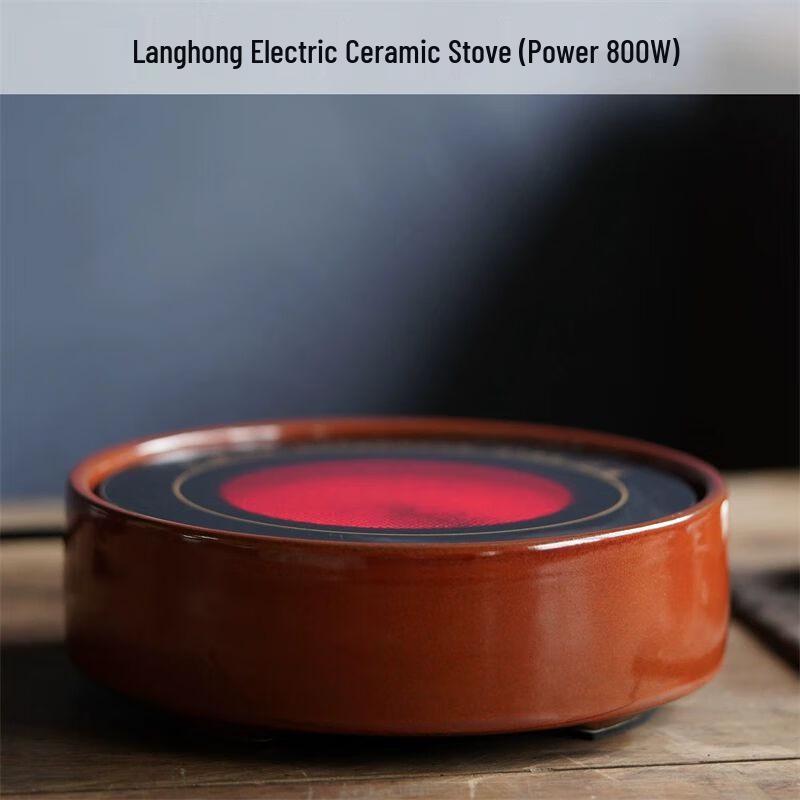 Yixing Purple Clay Rattan Handle Teapot