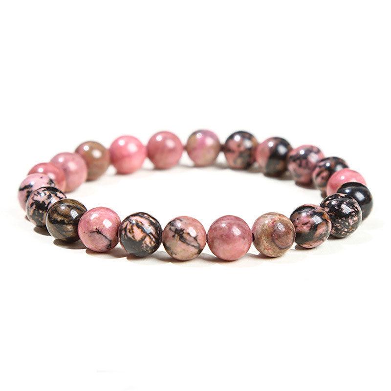 Natural Crystal Agate & Tiger Eye Stone Bracelet - Fashionable Round Beads for Men & Women