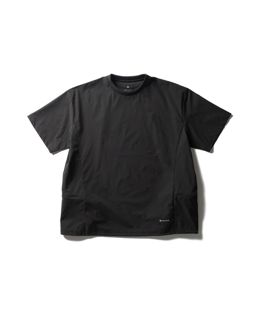 ComfortFlex Short Size M [Snow Peak] T-Shirt CS-26SU014 T-shirt, Sleeve, Men's/Women's, BLACK,