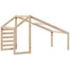 Kids  Bed Canopy 188 X 82 X 113 Cm Solid Pine Wood