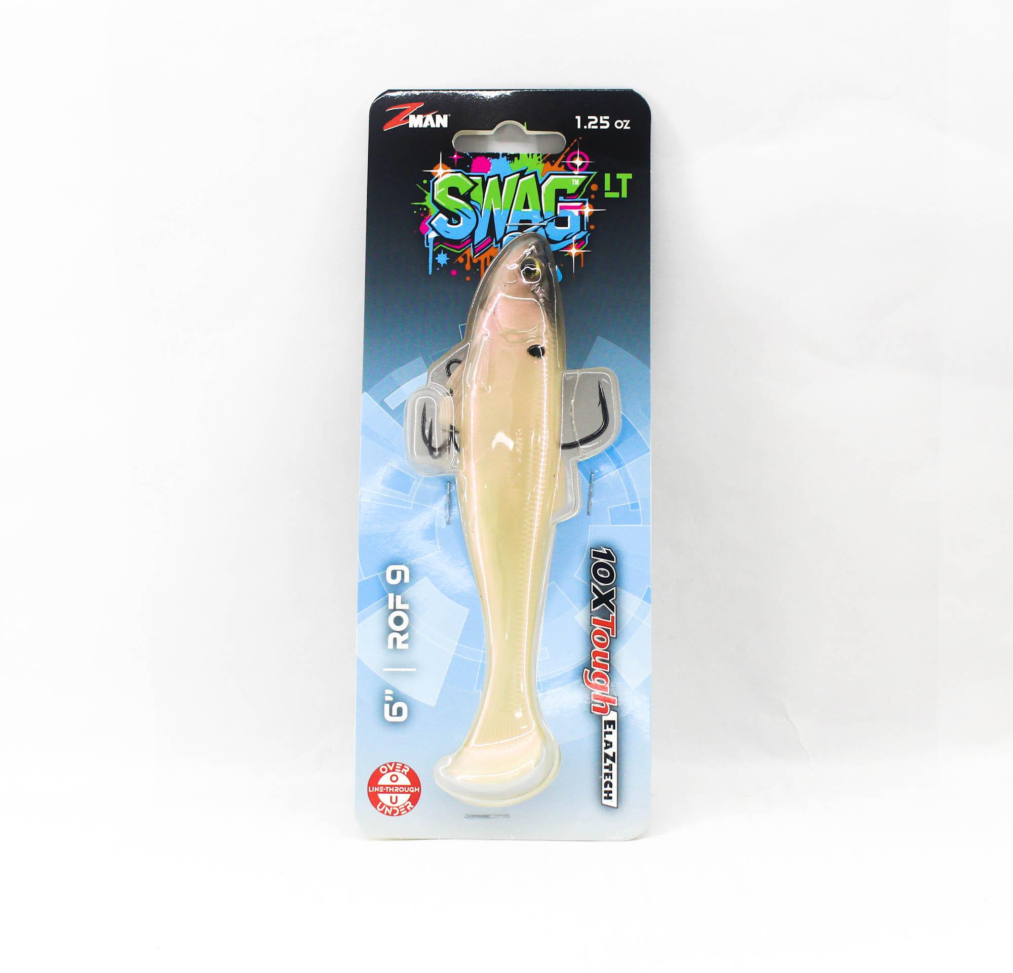 Zman Soft Lure Swag Swimbait LT 6 Inch Albino (4958)