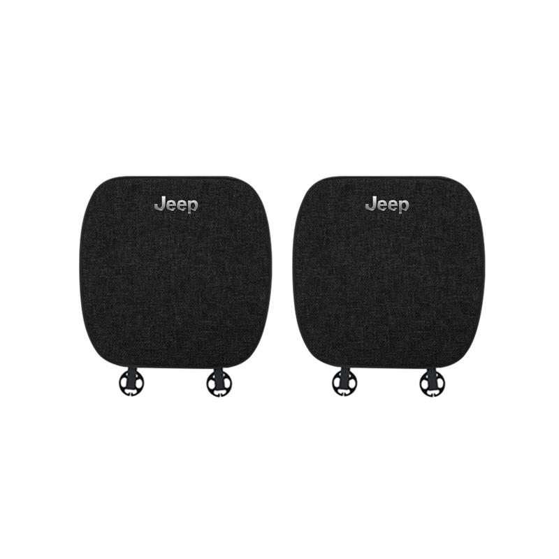 

Cup Holders Car Seat Cushion Cover Breathable Flax Fabric Soft Cushioning For Jeep Grand Cherokee Wrangler JK Gladiator Compass