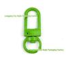 Colorful Zinc Alloy Door Buckle 3-Point Snap Hook for DIY Keychain and Jewelry Accessories