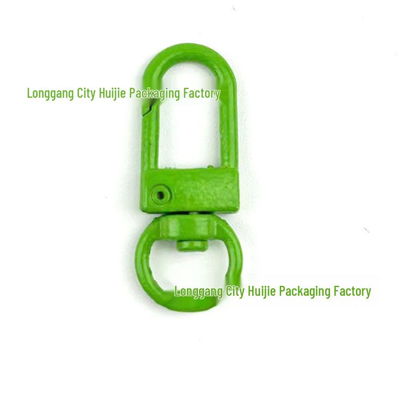 Colorful Zinc Alloy Door Buckle 3-Point Snap Hook for DIY Keychain and Jewelry Accessories