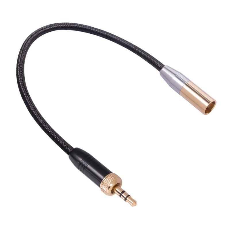 3.5mm to Mini XLR Cable, 1/8 inch Stereo to 3 Pin Mini XLR Male Cord Adapter Connector, Balanced Male Mini-XLR to 3.5mm