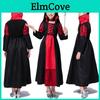 Enchanting Kids Girls Queen Costume Lace Up Witch Dress For Halloween Cosplay