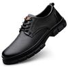 Cow Leather Autumn Platform Shoes for Men Fashion Casual New Designer Derby Shoes Male Low Top Work Ankle Boots Men