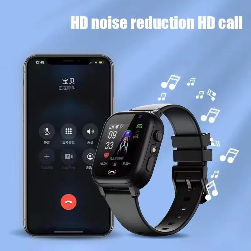 New Kids Smart Watch 5G GPS Location Video Call Sim Card SOS Child Camera Waterproof Upgrade For Boys Girls Add Earphone