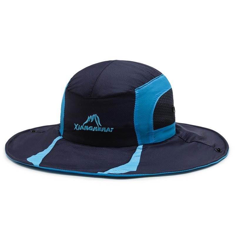 New bucket hat summer mountaineering windproof women's sun protection breathable light sun protection fishing