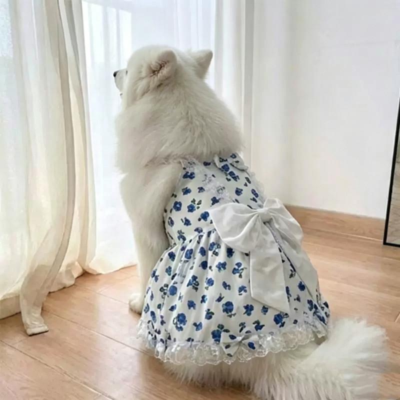 Summer Dog Dress Small Medium Big Dog Clothes Poodle Schnauzer Samoyed Border Collie Husky Labrador Golden Retriever Clothing