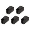 5Pcs Extruder Hotend Cover Black Silicone Anti Stick Stable Heater Block Cover for X1 Carbon P1P