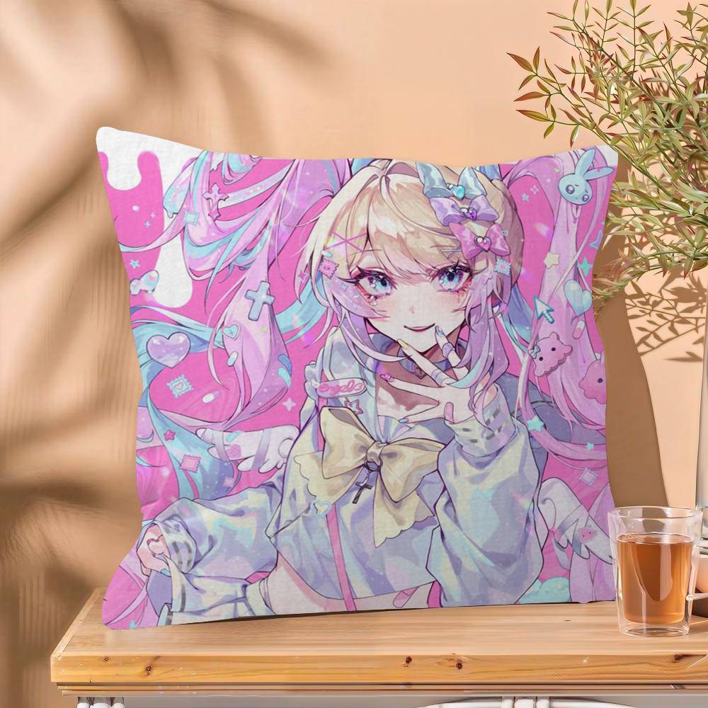 

Needy Girl Overdose Game Pillowcase toon Gift Cushion Cover Bedroom Home Sofa Chair Seat Decor pillow case 30x30 cm