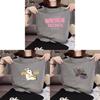 Cartoon Anime Graphic T Shirt For Women Summer Casual Loose Fit Cotton Top