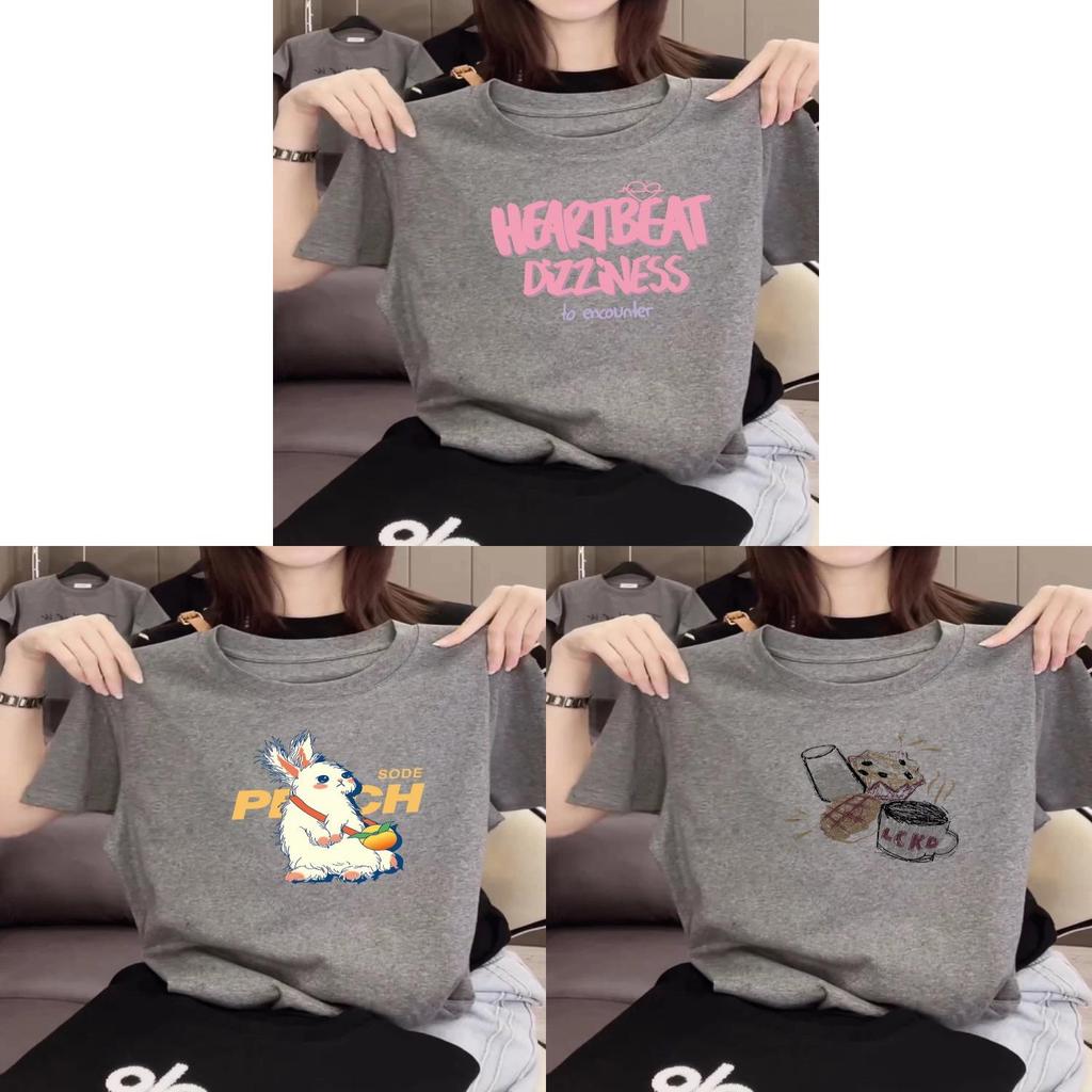 Cartoon Anime Graphic T Shirt For Women Summer Casual Loose Fit Cotton Top