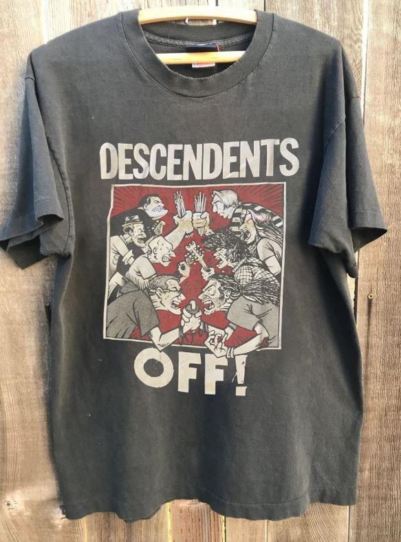 Descendents Band Shirt Descendents Tour Charcoal Unisex Shirt S5XL WA3183 Unisex T-Shirt XL