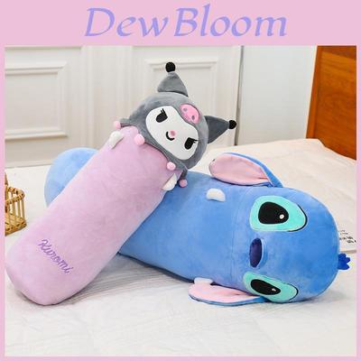Adorable Oreiller Peluche Long Cylindrique Sanrio Stitch Compagnon Jouet Pour un Sommeil Réconfortant