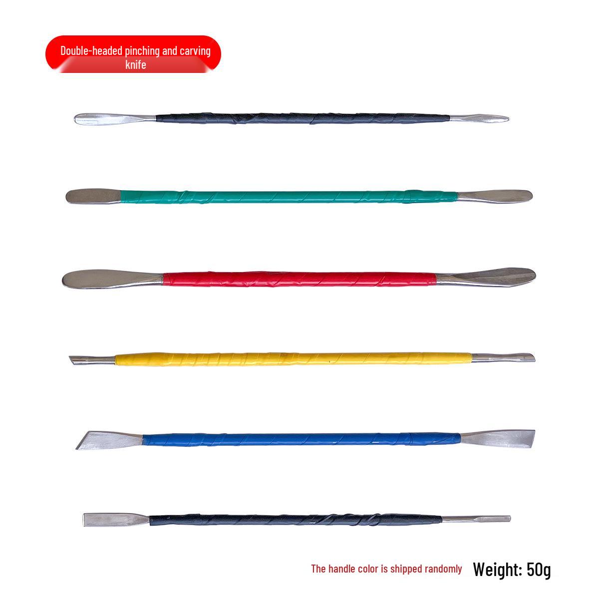 Stainless Steel Double-Headed Clay Sculpting Spatula for Kids - Eye-Opening Clay DIY Tool