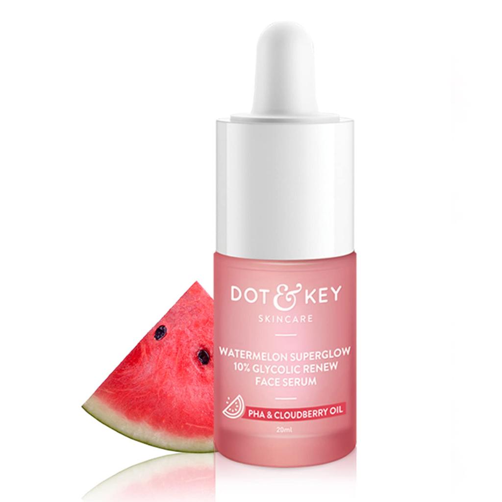 Dot & Key Suero Facial Glow de Sandía con 10% de Ácido Glicólico, Con KojicI, Dirigido a la Pigmentación y la Piel Grasa (20 ml)