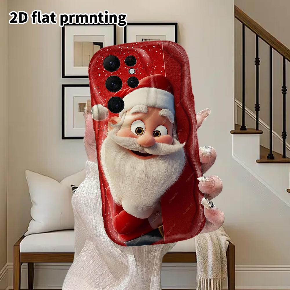 Phone Case: 2D Flat Samsung Galaxy A34 A35 M05 M06 S20 S22 S21 FE Plus 5G Protective Case, Couples Style, Cute and Playful, Christmas and Halloween Gi