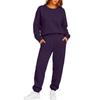 Damen Langarm Rundhals Sweatshirt und Jogginghose 2-teiliges Set