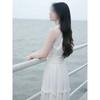 Beautiful Skirt Women's Summer New French Temperament High-end Waist Sleeveless Neck Dress