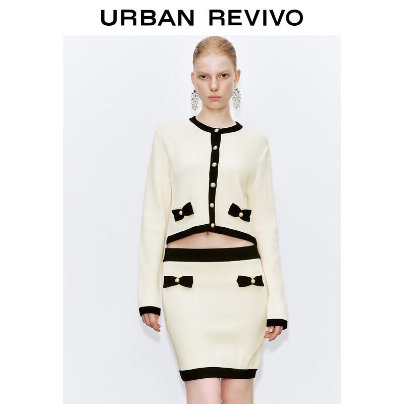 

UR Women s Chic Bowknot Knit Cardigan M