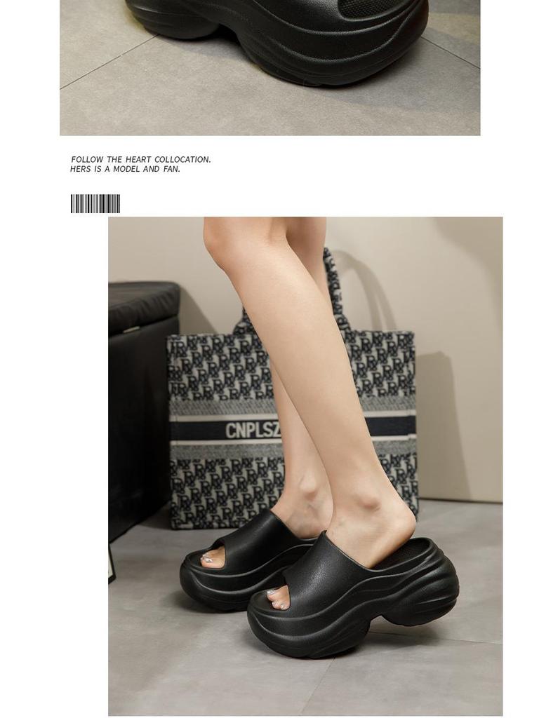8.0 Thick-Soled Height-Boosting Women's Sandals for Summer, Indoors, Beach, Outdoor Wear