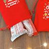 Christmas Gift Bag Drawstring Red Velvet Bags for Candy Biscuit Snack Packaging Pouch Xmas Tree Festive Party Gift Holders