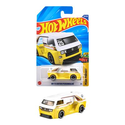 Hot Wheels Volkswagen T3 Custom Basic Car Toy Mini Vehicle JFN48 Yellow for Ages 3 and Up